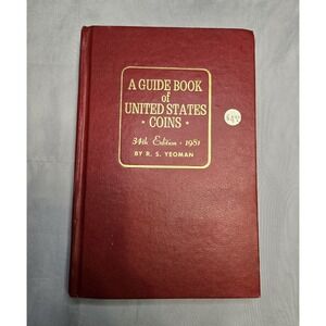 1981 GUIDE BOOK OF UNITED STATES COINS 34th EDITION REDBOOK  BY R. S. YEOMAN VTG